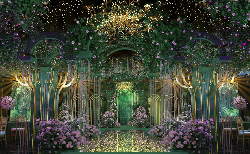 肇东奇妙森林婚礼堂效果展示