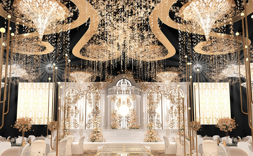 肇东花木兰喜事汇金色大厅效果展示